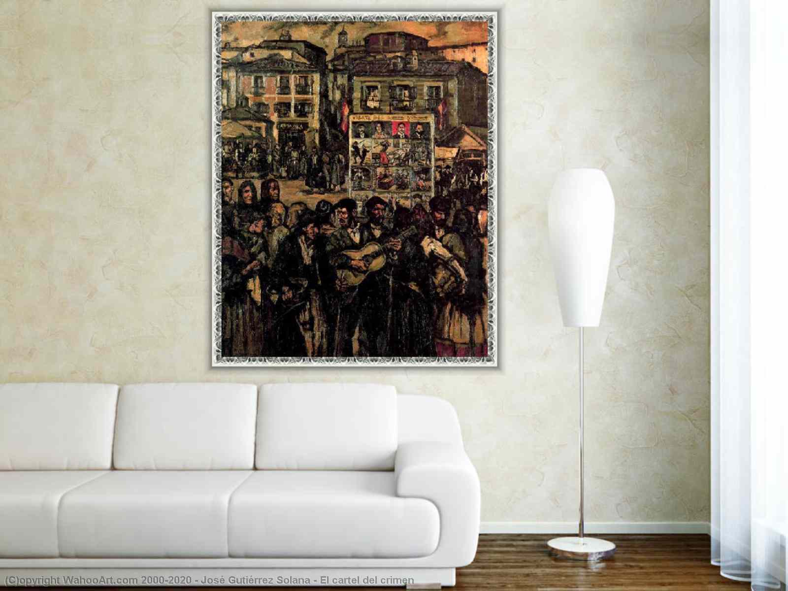 Get Art Reproductions Impressionism El cartel del crimen by José Gutiérrez  Solana | TopImpressionists.com